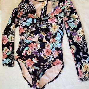 Girls Floral Swimsuit